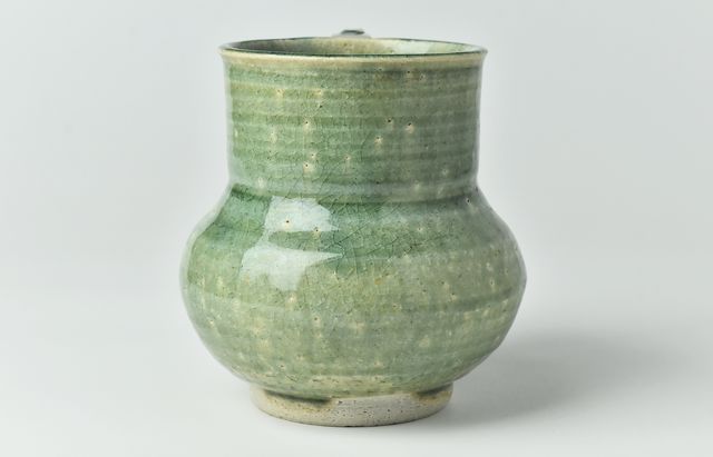 林拓児 54B 緑釉花入小 ｜ 暮らしのうつわ花田 和食器 通販