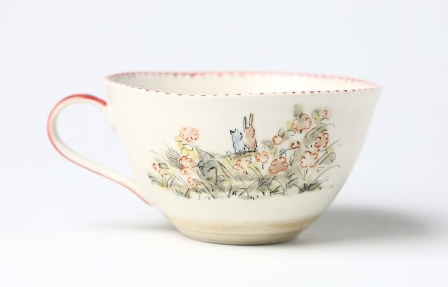 松浦ナオコ 9 猫とうさぎのスープカップ（手をつないでお散歩