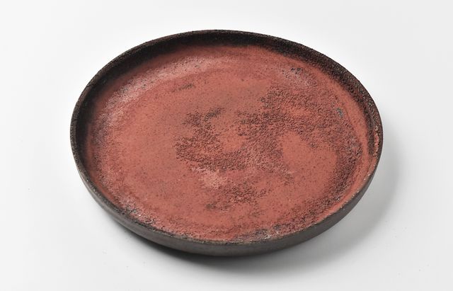 野口悦士 207 赤錆 平鉢 ｜ 暮らしのうつわ花田 和食器 通販