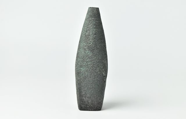 野口悦士 258 緑青 角瓶 ｜ 暮らしのうつわ花田 和食器 通販