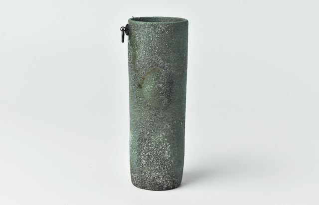 野口悦士 267 緑青 筒掛花入S ｜ 暮らしのうつわ花田 和食器 通販