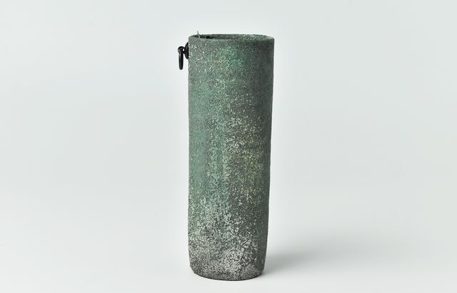 野口悦士 269 緑青 筒掛花入S ｜ 暮らしのうつわ花田 和食器 通販