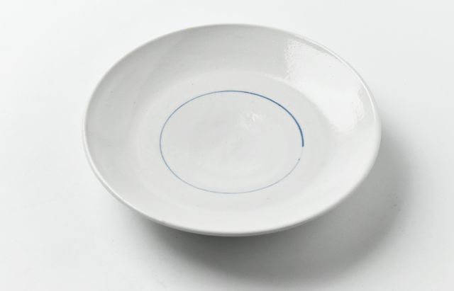 水垣千悦 94 染付5寸皿 線のみ ｜ 暮らしのうつわ花田 和食器 通販