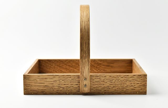 岡野達也 1 ワンハンドルトレー（オーク） ｜ 暮らしのうつわ花田 和