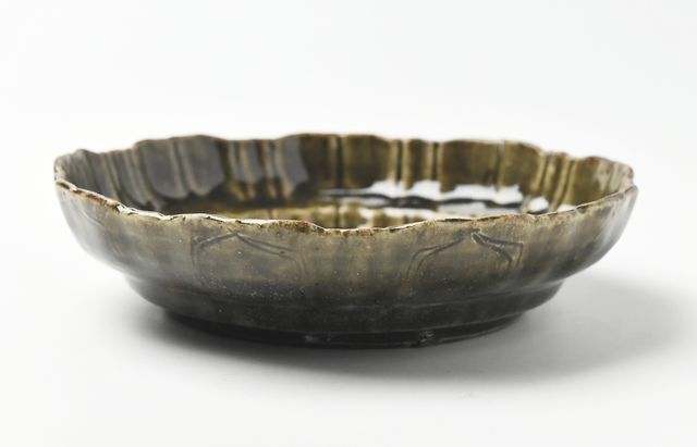 日高伸治 6B 菓子鉢 アメ緑釉 ｜ 暮らしのうつわ花田 和食器 通販