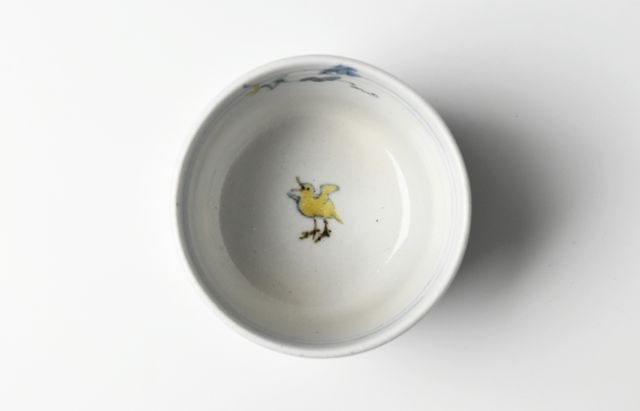 日高直子 4B そば猪口 鹿親子 子鹿 ｜ 暮らしのうつわ花田 和食器 通販