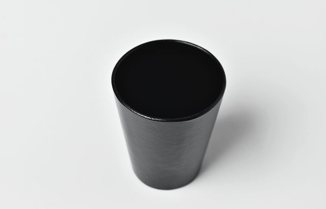 ふじい製作所 140 漆と和紙 カップ 黒 ｜ 暮らしのうつわ花田 和食器 通販