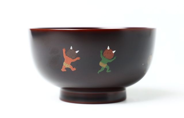 佐藤綾子 子供椀 俺が一番 溜 栃 ｜ 暮らしのうつわ花田 和食器 通販