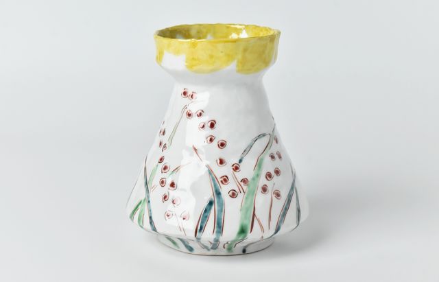 古川桜 63 花器4（色絵ムシカリ） ｜ 暮らしのうつわ花田 和食器 通販