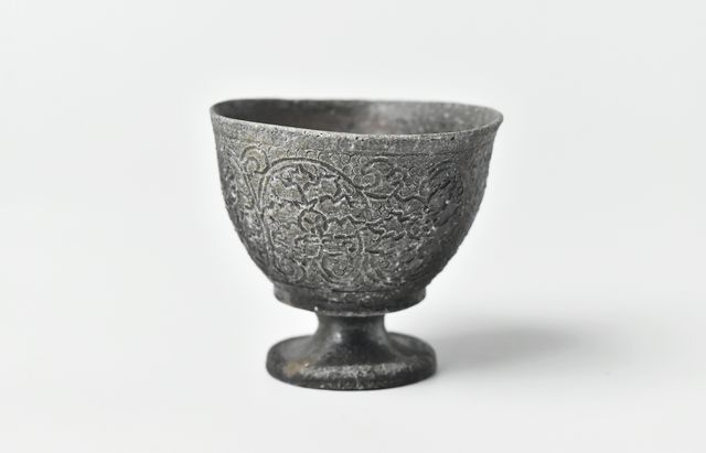 【未使用品】土本訓寛・土本久美子　長盤プレート 土本訓寛・久美子／焼締 陰刻 高坏 | ならまちミレー