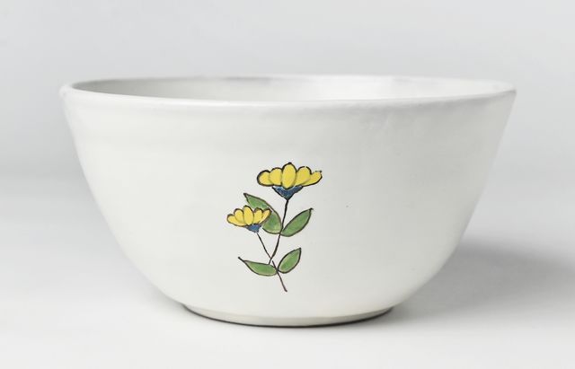 安部太一 19A 白釉色絵ボウル【202605】 ｜ 暮らしのうつわ花田 和食器