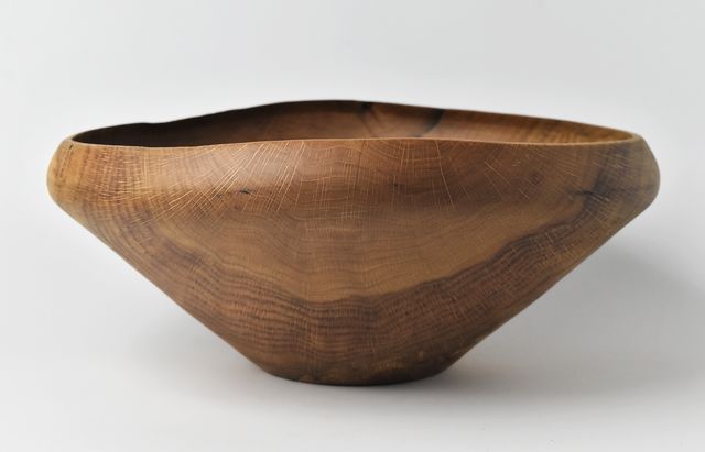 iiDA Woodturning 19B サラダ＆パスタボウル なら/ウレタン（飯田慎一