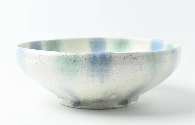 鈴木重孝 7B 青緑彩流し釉7寸鉢 ｜ 暮らしのうつわ花田 和食器 通販
