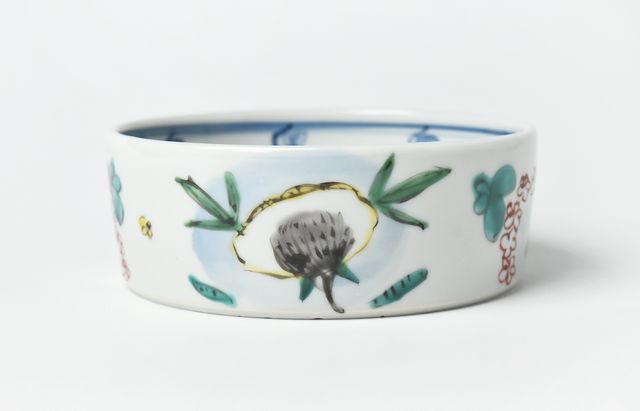 正木春蔵 色絵染附 花文銅鑼鉢 小 ｜ 暮らしのうつわ花田 和食器 通販