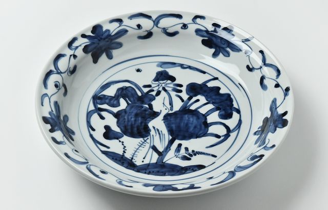 北野敏一（犀ノ音窯） 蓮鷺文大皿 ｜ 暮らしのうつわ花田 和食器 通販