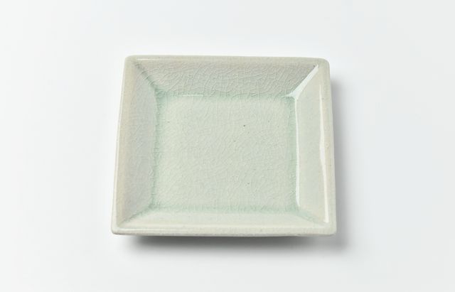 風窯 灰釉四角皿 ｜ 暮らしのうつわ花田 和食器 通販