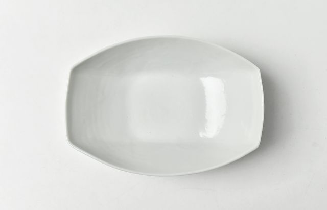 海野裕 白磁舟形小鉢 ｜ 暮らしのうつわ花田 和食器 通販