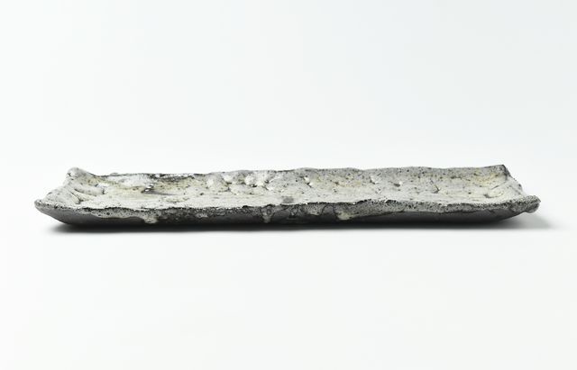 工藤和彦 198 オホーツクショコツ櫛目長方皿 ｜ 暮らしのうつわ花田 和