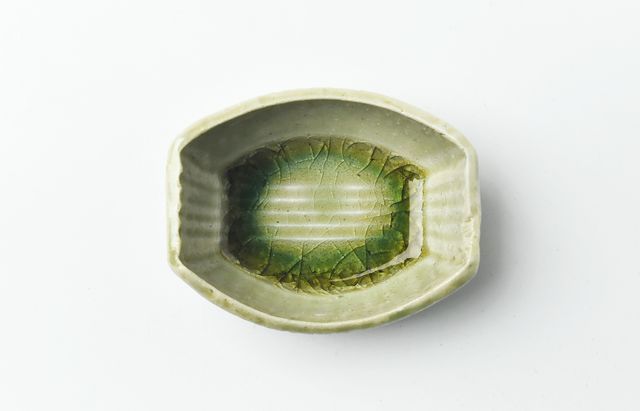 雪ノ浦裕一 12 緑釉楕円豆鉢 ｜ 暮らしのうつわ花田 和食器 通販