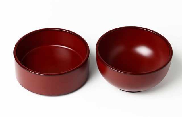 玉山保男（艸工房） 4寸丸重 本朱 トチ ｜ 暮らしのうつわ花田 和食器 通販