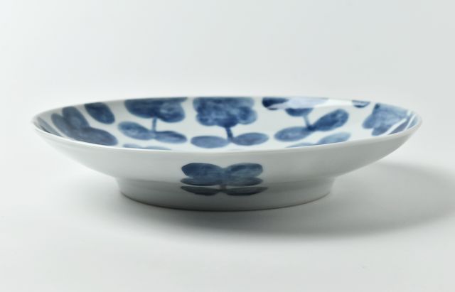 日下華子 だみ花8.5寸皿 ｜ 暮らしのうつわ花田 和食器 通販