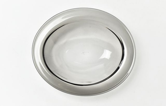 河上智美 リム付き楕円小鉢（グレー） ｜ 暮らしのうつわ花田 和食器 通販