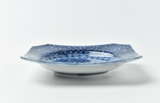 武者千夏子 4寸四方隅切皿 毘沙文覆い ｜ 暮らしのうつわ花田 和