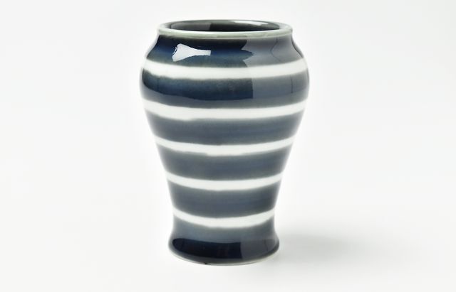 宮岡麻衣子　瑠璃釉波兎文長角皿右左２点セット 宮岡麻衣子 瑠璃釉波兎文長角皿右左2点セット