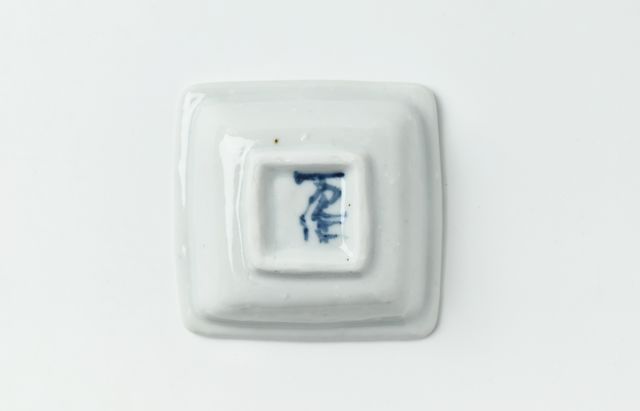 中尾万作 27 染付（吉）豆角皿 ｜ 暮らしのうつわ花田 和食器 通販
