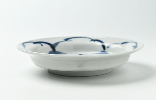 中尾万作 3 染付牡丹文皿 ｜ 暮らしのうつわ花田 和食器 通販