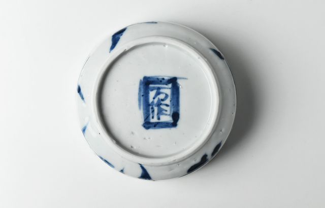 中尾万作 19 染付秋草ドラ鉢 ｜ 暮らしのうつわ花田 和食器 通販