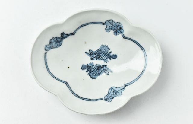 鉢■菊形六角染付丼鉢 太明成化年製 江戸期 天保 六角鉢 菓子器 時代物 骨董■ 染付地紋 八角小鉢 十草 | 白山陶器直営オンラインストア