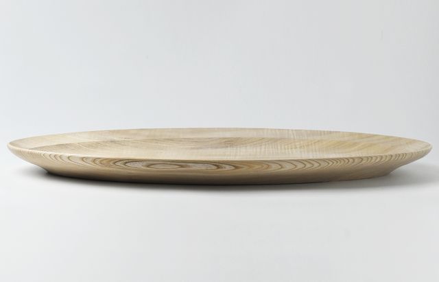 小倉広太郎 14 オーバル皿大 栓 白木 ｜ 暮らしのうつわ花田 和食器 通販