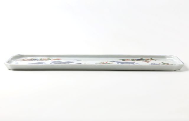 横浜物語・オランダ・大絵図大皿・１枚・直径427mm・作家物・共箱付・USED品 浦陽子 8 天啓赤絵絵馬図長角大皿 ｜ 暮らしのうつわ花田 和食器 通販