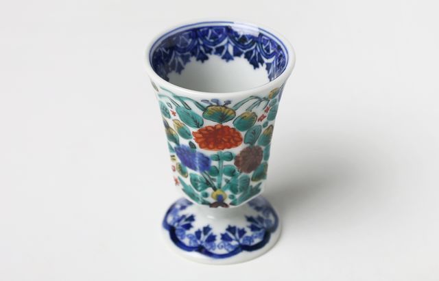 浦陽子 24 色絵百花文馬上杯 虎 ｜ 暮らしのうつわ花田 和食器 通販