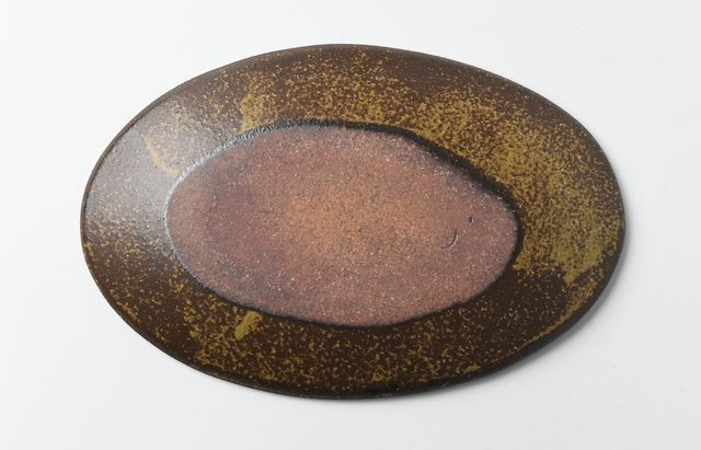 城進 15 鉄絵オーバル皿小 ｜ 暮らしのうつわ花田 和食器 通販
