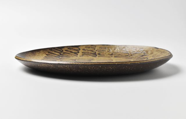城進 6A 鉄絵オーバル皿大 ｜ 暮らしのうつわ花田 和食器 通販