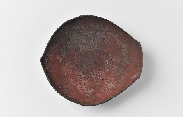 破れ皿　野口悦士 野口悦士 214 赤錆 蓮弁 ｜ 暮らしのうつわ花田 和食器 通販