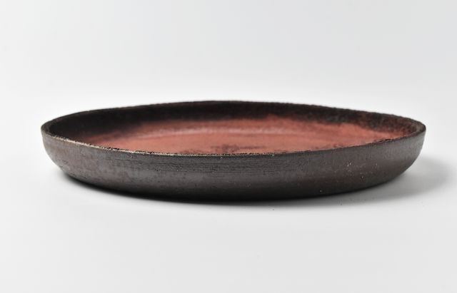 野口悦士 207 赤錆 平鉢 ｜ 暮らしのうつわ花田 和食器 通販