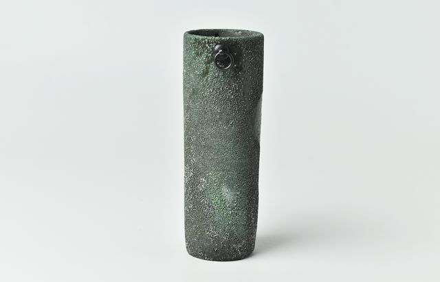 野口悦士 267 緑青 筒掛花入S ｜ 暮らしのうつわ花田 和食器 通販