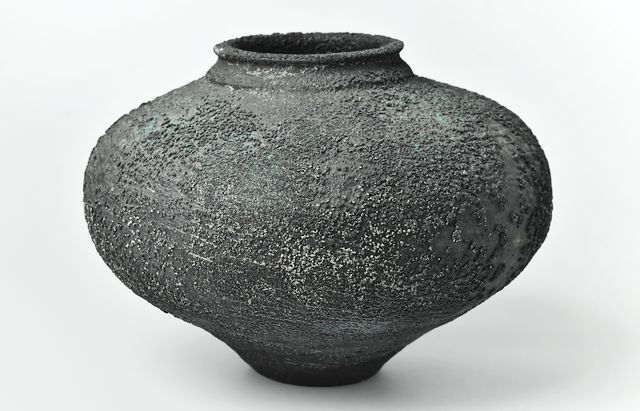 野口悦士 295 緑青 壺 ｜ 暮らしのうつわ花田 和食器 通販