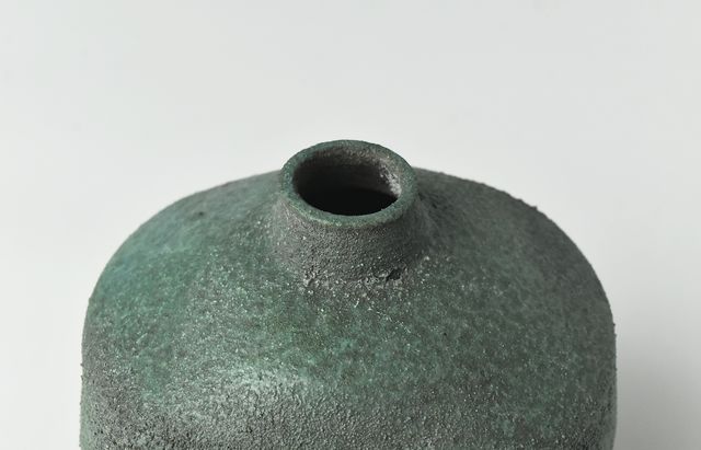 野口悦士 294 緑青偏壺 ｜ 暮らしのうつわ花田 和食器 通販