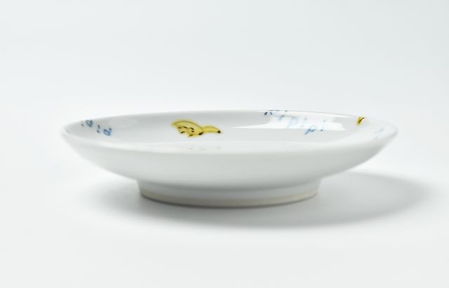 【新品】中町いずみさん 4.5寸皿「色とりどり」 ２枚セット 中町いずみ 鳥 平皿 サイズ大