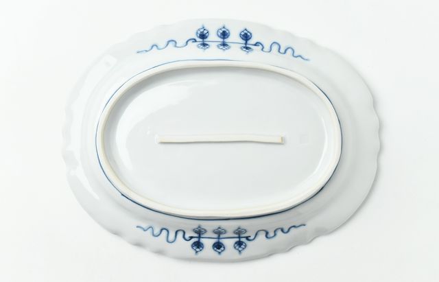 中町いずみ オーバル深皿あじさい ｜ 暮らしのうつわ花田 和食器 通販