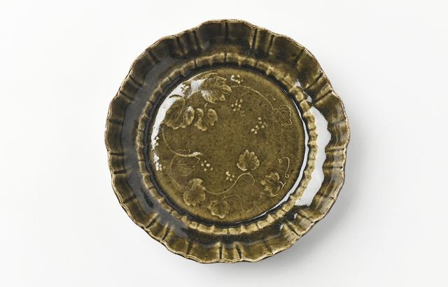 日高伸治 6B 菓子鉢 アメ緑釉 ｜ 暮らしのうつわ花田 和食器 通販