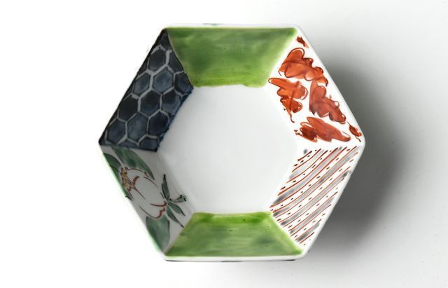 古川桜 3 カメリア六角小鉢 ｜ 暮らしのうつわ花田 和食器 通販