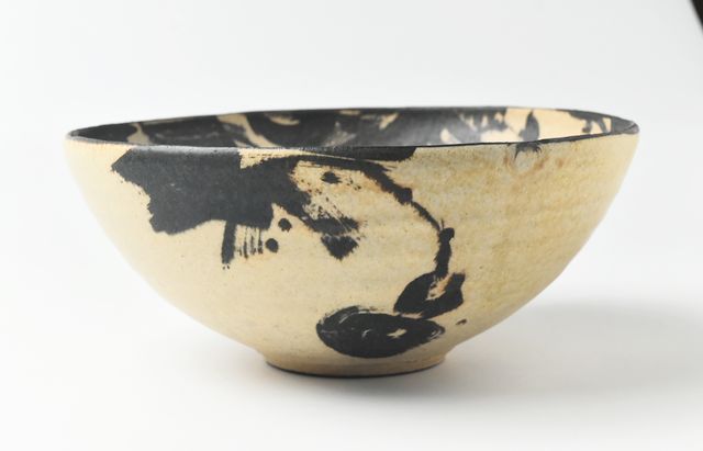 矢島操 10B 灰釉墨絵鉢 ｜ 暮らしのうつわ花田 和食器 通販