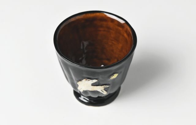 矢島操 14D あめ釉はりつけ文カップ ｜ 暮らしのうつわ花田 和食器 通販