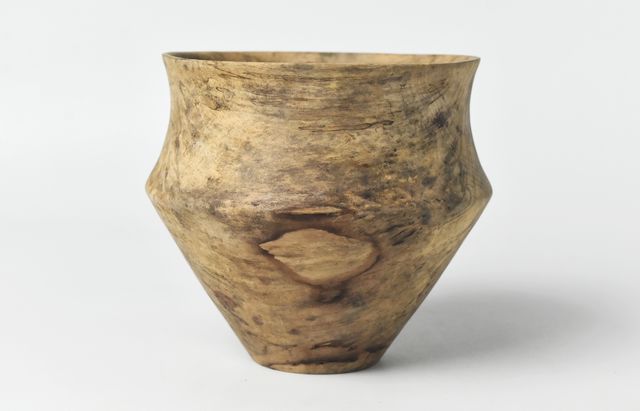 iiDA Woodturning 4 アースFin 花器オブジェ カエデ/アース無塗装