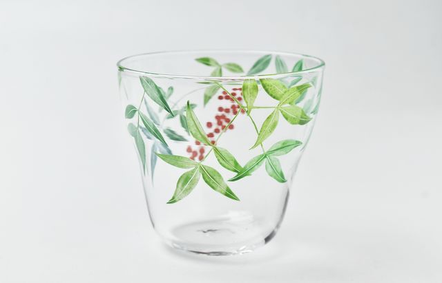 山崎葉 南天 グラスA ｜ 暮らしのうつわ花田 和食器 通販